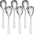 6-Piece Serving Spoons Set,Stainless Steel Serving Tablespoons,Serving Spoons x 3, Slotted Spoons x 3,9.4 Inches Large Serving Spoon for Buffet Pa...