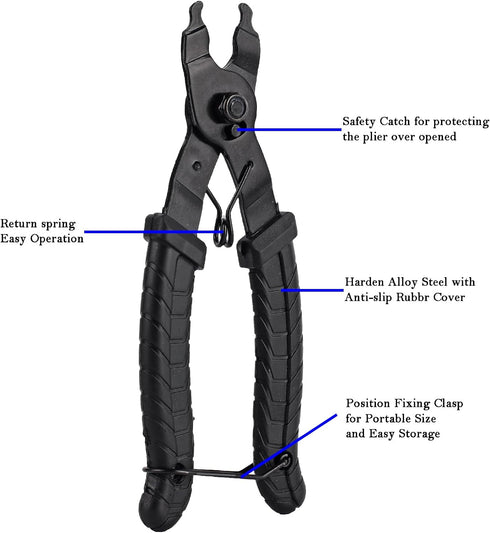 Bike Link Pliers, Bicycle Chain Tool for Bike Chain link Quick Removal Repair...