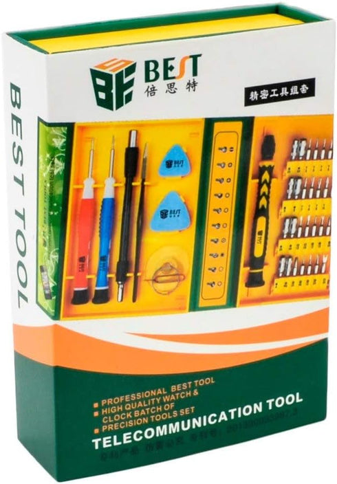 MMOBIEL Repair Tool Kit Multipurpose - 38 Pcs Magnetic Screwdriver Set Compatible with iPhone, iPad, MacBook, Samsung, Laptop, PC, Tablet, Playsta...