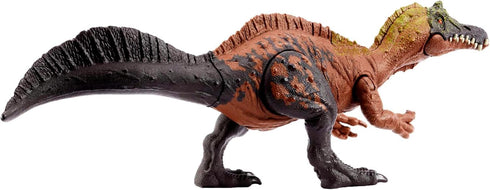 Mattel Jurassic World Wild Roar Dinosaur Toy with Sound & Attack Move, Irritator Posable Action Figure, 11 inches Long...