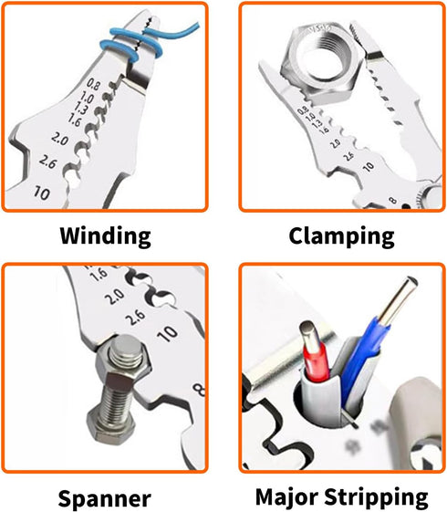 GADO Wire Stripper Tool - Multi-Functional Vise Stripper Cutter Crimper And Twister Perfect for Women And Men 2024 New Release (2 Pcs Wire Strippe...