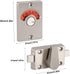 Door Lock Bathroom Toilet Door Lock with Occupancy Indicator Stainless Steel Vacant Engaged Toilet Indicator Lock Hardware Accessory...