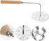 Oil Pier Mold Scandinavian Iron Wooden Handle Spoon Waffle Rosettes Molds Mesh Filter Non Stick Cookware...