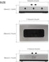 2 PORT 3.5mm STEREO Manual Switch Box AUX Audio Speaker selector(Wall Mount Hole Built-in, wall or table available)...