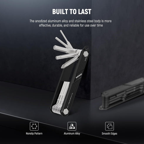 NEEWER 10 in 1 Folding Screwdrivers Tool Set: 4 Screwdrivers, 6 Hex Keys, Pocket Tool Compatible with SmallRig Camera Cage Rig Top Handle Tripod Q...