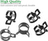40 Pcs 1/3 Inch ID Spring Band Type Clamps, 8mm Fuel Hose Clamps Fasteners, Black Spring Hose Clip for Fuel Hose Line Water Pipe Air Tube Silicone...