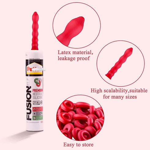 10pcs Red Caulk Saving Cap Caulk Sealer Saver Caulking Tube Finishing Tool for Sealing and Preserving...