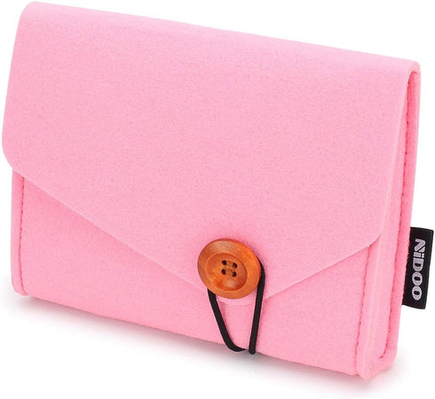 NIDOO Portable Felt Storage Bag, Electronics Accessories Protective Case Pouch for MacBook Power Adapter, Mouse, Cellphone, Cables, SSD, HDD, Powe...