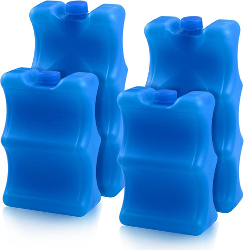 Pack of 4 Reusable Ice Packs for Breastmilk Storage, Bottle Ice Packs for Breastfeeding Mom...