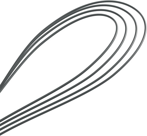 Zyliss Flat Whisk, Sustainable Wheatstraw/Nylon, Cooking Whisk forr Cooking and Serving with Heat Resistant Silicone Head, Beluga Grey, 11.9" x 2....