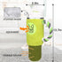 Squeaky Cup Dog Toys, 40oz Tumbler Cup Stuffed Dog Toys with Handle, Funny Plush Dog Toys, Crinkle Dog Toy, Green...