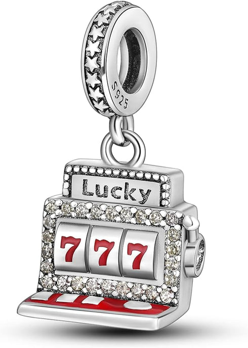 Parmuz 925 Sterling Silver Charm for Bracelet Necklace for Women Dangle Love Heart Clover Couple Travel Charm Beads Pendants DIY Jewelry Gift...