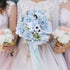 Nubry 3pcs Artificial Flowers Bouquet Fake Peony Silk Hydrangea Wildflowers Arrangements with Stems for Wedding Home Centerpieces Decor (Light Blu...