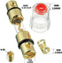 in-line AGU Fuse Holder for 4-10 Gauge AWG Wire / 6 Gauge & 8 Gauge/with Four 60A AGU Fuses for Car Audio/Alarm/Amplifier/Compressors/Auto Parts/A...