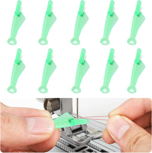 10pcs Fish Mouth Sewing Machine Needle Threader, 2024 New Fish Type Needle Threader Automatic Sewing Needle Threader for Sewing DIY Craft Supplies...