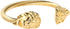 HZMAN Mens Lion CZ Eyes Bracelet Cable Wire Bangle Stainless Steel Gold Plated Biker Punk...