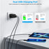 iPhone Fast Charger,2Pack Dual Port Wall Charger with Fast Charging 6.6FT Long Nylon Braided USB to Lightning Cable Cord Double Wall Charger Adapt...