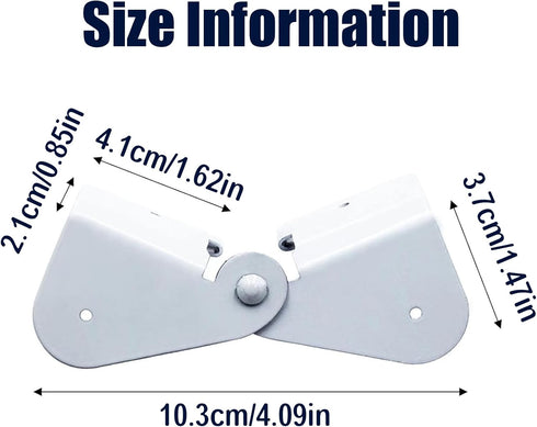 4 Pack Gutter Downspout Extensions Gutter Hinges Downspout Extension for Rectangle or Square Downspout...