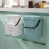Small Trash Can with Lid Mini Kitchen Hanging Trash Can Tightly Sealed Odor Free, Small Countertop Compost Bin for Scraps from Daily Cooking, Moun...