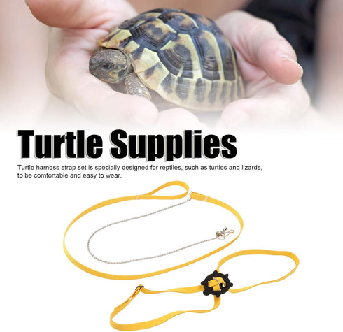 Harness Leash,Pet Harness Leash Leash Small Pets Leash Pet Tortoise Leash Walking Rope for Outdoor Walking Training (Yellow)...