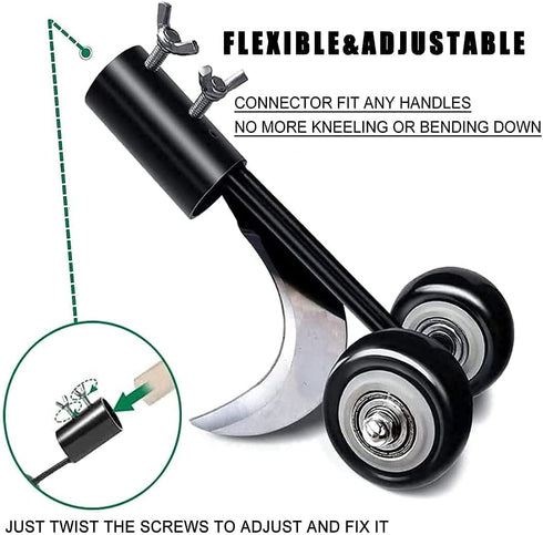 Crevice Weeding Tools with Wheels,Stand Up Weeding Tools for Garden Patio Backyard Lawn Sidewalk Driveways Weeds,Weed Puller?Weed Puller Tool,...