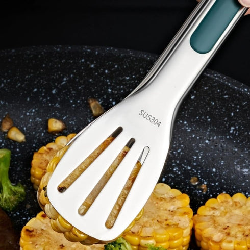 Huakai cooking tongs,kitchen tongs- Stainless Steel Metal, Long, Heavy-Duty, and Ergonomic,Stainless steel tongs, kitchen gadgets,dishwasher safe ...