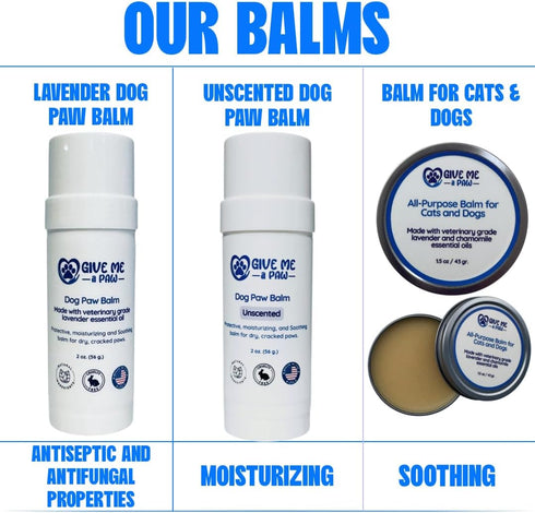 All-Purpose Balm for Cats & Dogs 1.5oz/43gr. With Veterinary Grade Chamomile and Lavender Essential Oils, Soothing Salve Aims to Protect & Allevia...