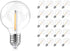 G40 Replacement Bulbs, 25 Pack Clear Globe G40 Led Bulbs for Outdoor String Lights, G40 Bulbs E12 Candelabra Base fit Patio Porch Party Cafe Bistr...
