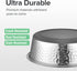 2 Pack Hammered Stainless Steel Dog Bowls, Premium Metal Dog Bowls with Non Slip Rubber Bottom, Dishwasher Safe, Easy to Clean, 4 Cup, Gray Bottom...