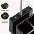 LED Desk Lamp with 1 USB Charging Port and 1 AC Outlet, Organizer Base, Adjustable Neck, On/Off Switch, Modern Table Lamp for Reading, Working, St...