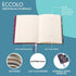 Eccolo Medium Lined Journal Notebook, Flexible Cover, A5 Writing Journal, 256 Ruled Ivory Pages, 3 Ribbon Bookmarks, Lay Flat, Notebook for Work o...