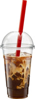 Clear Jumbo Smoothie Straws, Clear Disposable Wide-mouthed Large Milkshake Straws 9'' Inches High/Tall 100 pack...