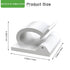 50 Pcs Cable Management Under Desk, Xuuza Adhesive Cable Clips Cord Keeper Organizers for Phone Chargers, Computer Mouse Cables, Lightning Chargin...
