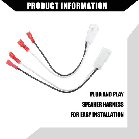 Front/Dash Tweeters Speaker Wiring Harness Adapter Connector Plug for Dodge for Ram 1500 06-21 for Jeep Cherokee 2011-2017 / Car Speaker Wiring Ad...