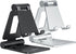 Nulaxy 2 Pack Dual Folding Cell Phone Stand, Fully Adjustable Foldable Desktop Phone Holder Cradle Dock Compatible with Phone 15 14 13 12 Pro Xs X...