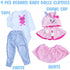 Reborn Baby Dolls Clothes Cute Rabbit Outfits Suitable for 19-24inch Newborn Reborn Baby Doll Girl Clothes Accessories 4 Pieces Set Baby Clothing ...