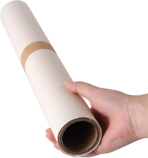 Wooqu Book Cloth, Fabric Surface and Paper Backed, Easy to Use, Strong, 17x29”, for Book Binding, Ivory...