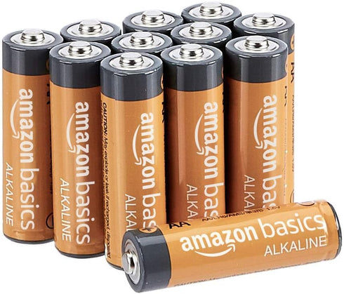 Amazon Basics 12-Pack AA Alkaline Batteries, 1.5 Volt, Long Lasting Power...