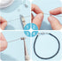 BENECREAT 240-Feet 0.015inch/0.38mm Stainless Steel 7-Strand Beading Wire with 200pcs Jump Rings, 50pcs Crimp Beads and 30pcs Lobster Claw Clasps ...
