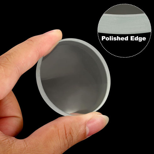 PATIKIL 8" (200mm) Focal Length Double Concave Lens, 2 Pack 50mm Diameter 5mm Height Glass Optically Polished Round Edges Lens for Physics Experim...