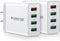 USB C Wall Charger Fast Charge 3.0 Boxeroo 4-Port 2Pack USB Plug Block Phone Charging Adapter Compatible for Galaxy S10+ S9+ Note 10+ Note 9+ Note...