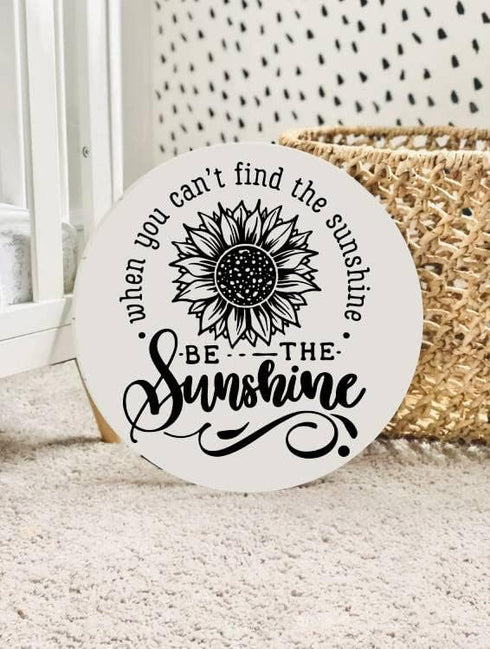 Silk Screen Stencils,Sunflower Self Adhesive Silk Screen Stencils Reusable,Be The Sunshine Mesh Stencil for Chalk Paste Screen Printing Stencils f...