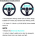Soft Fluffy Sheepskin Car Steering Wheel Cover for Universal Auto Vehicle Women Man 14 1/2 inch-15 1/2inch Fuzzy Accessories (Saddle Brown)...