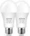 Radar Motion Sensor LED Light Bulbs, Dusk to Dawn Radar Motion Activated Bulb 9W 5000K Daylight White A19 LED Bulb, E26 Base, for Hallway, Garage,...