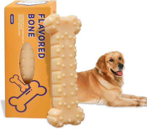 Dog Chew Toys for Aggressive Chewers Large Breed, Non-Toxic Nlyon Indestructible Dog Toys, Tough Durable Puppy Chew Toy for Medium Large Dogs - Fu...