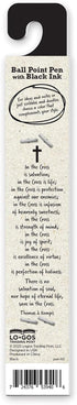 Christian Pens With Cross - Black, Soft Touch Barrel Ballpoint Pen With Clip & Black Ink, Inspirational Bible Study Pens For Bible Journaling, Gif...