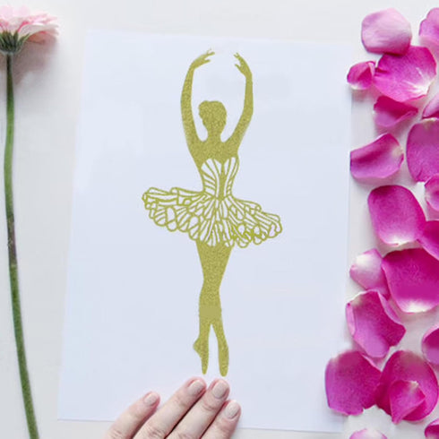 9 Pieces BALLET DANCER Cutting Dies, Dance Metal Stencil for Cards Making,DIY Scrapbook,Handmade Invitation Card Postcard,Release Stress,Embossing...