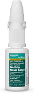 Amazon Basic Care No Drip Severe Congestion Nasal Pump Mist Spray, 12 Hour Relief, Oxymetazoline HCl, Maximum Strength Plus Menthol, Steroid Free,...