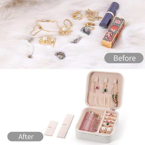 Travel Jewelry Case, Jewelry Organizer Box, Jewelry Organizer Jewelry Travel Organizer Small Jewelry Organizer Ring Organizer Necklace Organizer E...