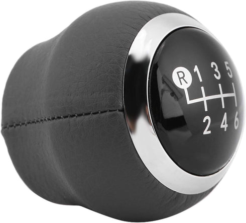 Qiilu 6 Speed Shift Knob, Car Gear Stick Shift Knob Head for Corolla Verso Auris Yaris 2007-2013 Black...